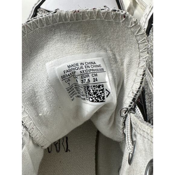 Converse All Star Chuck Taylor High Top Women's Heathered Gray Size 7 - Picture 9 of 9